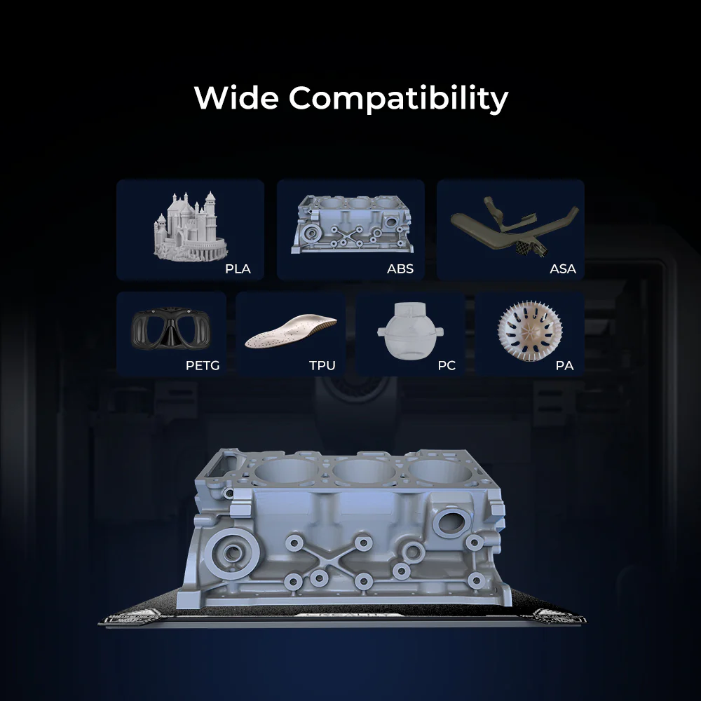 K1C PEI Build Plate（Without soft magnetic sticker）