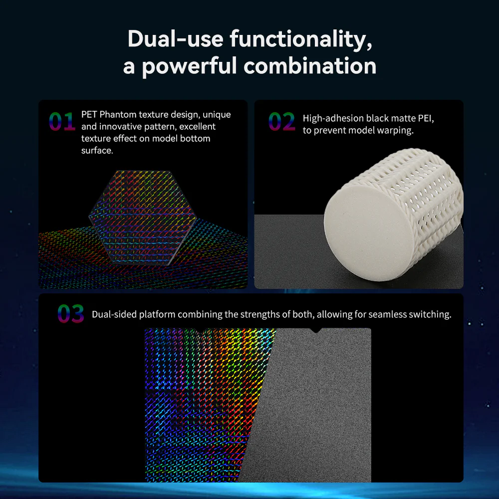 Dual-Sided Printing PET "Phantom" Platform Board(Without soft magnetic sticker ) 3 Dual-Sided Printing PET "Phantom" Platform Board(Without soft magnetic sticker )