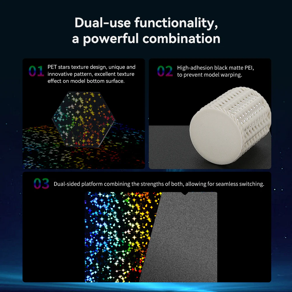 Dual-Sided Printing PET " Stars” Platform Board(Without soft magnetic sticker )