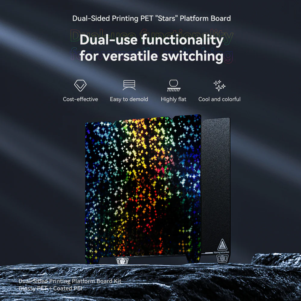 Dual-Sided Printing PET " Stars” Platform Board(Without soft magnetic sticker ) 3 Dual-Sided Printing PET " Stars” Platform Board(Without soft magnetic sticker )