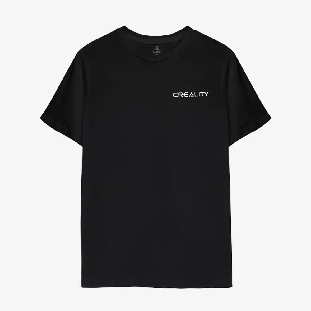 Creality 100% Cotton Short-Sleeve Crewneck T-Shirt (White/Black) 7 Creality 100% Cotton Short-Sleeve Crewneck T-Shirt (White/Black)