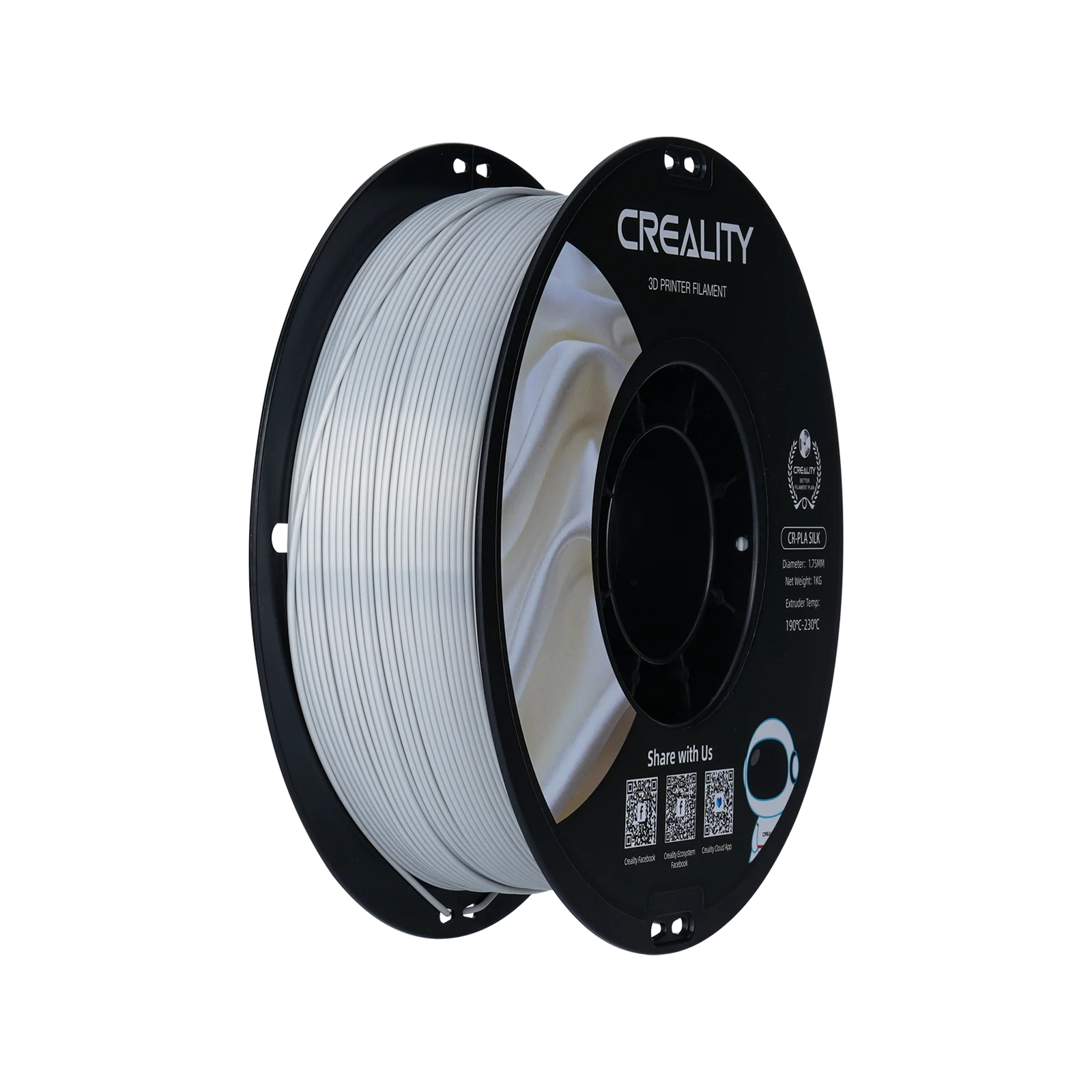 CR-Silk 1.75mm PLA 3D Printing Filament 1kg 12 CR-Silk 1.75mm PLA 3D Printing Filament 1kg