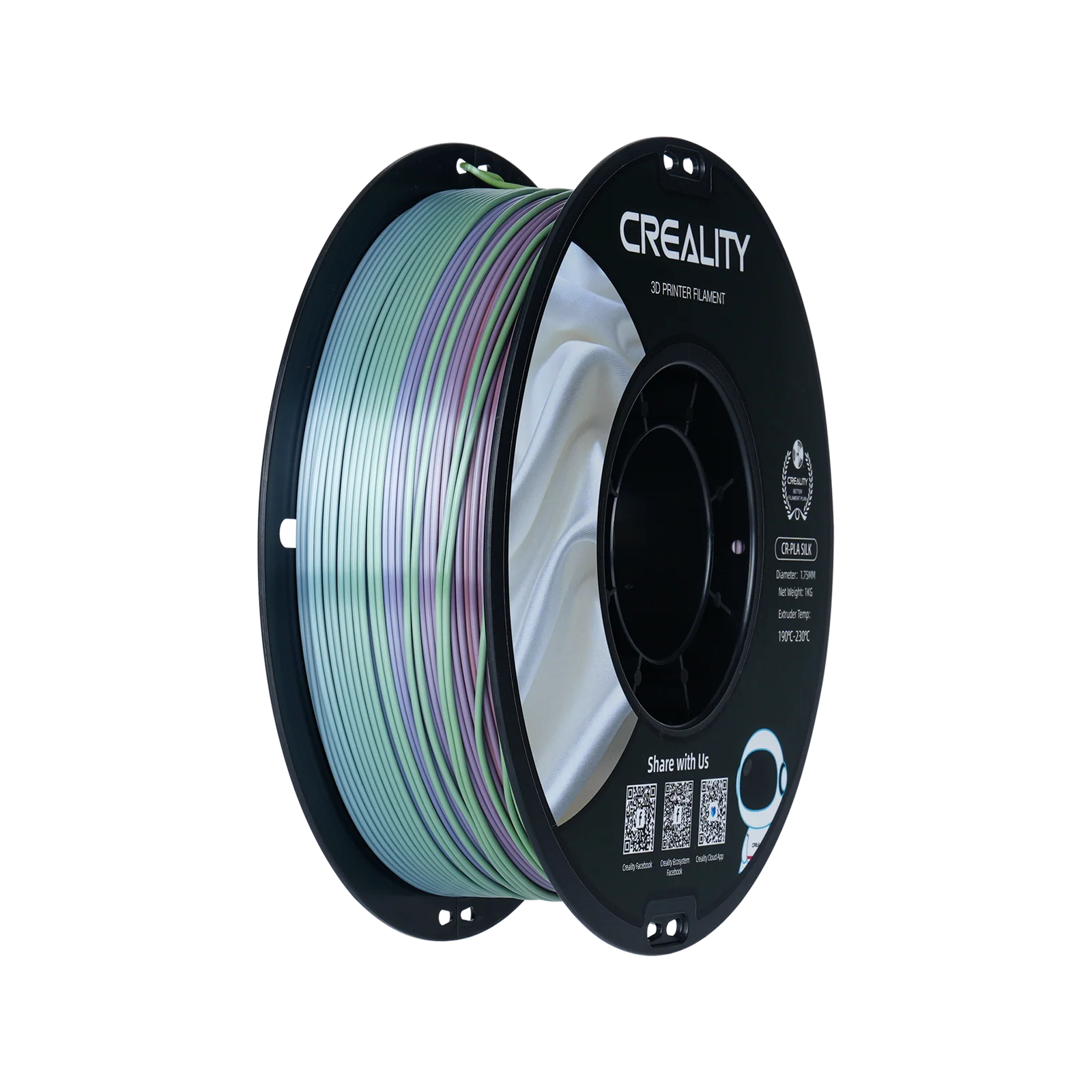 CR-Silk 1.75mm PLA 3D Printing Filament 1kg 14 CR-Silk 1.75mm PLA 3D Printing Filament 1kg