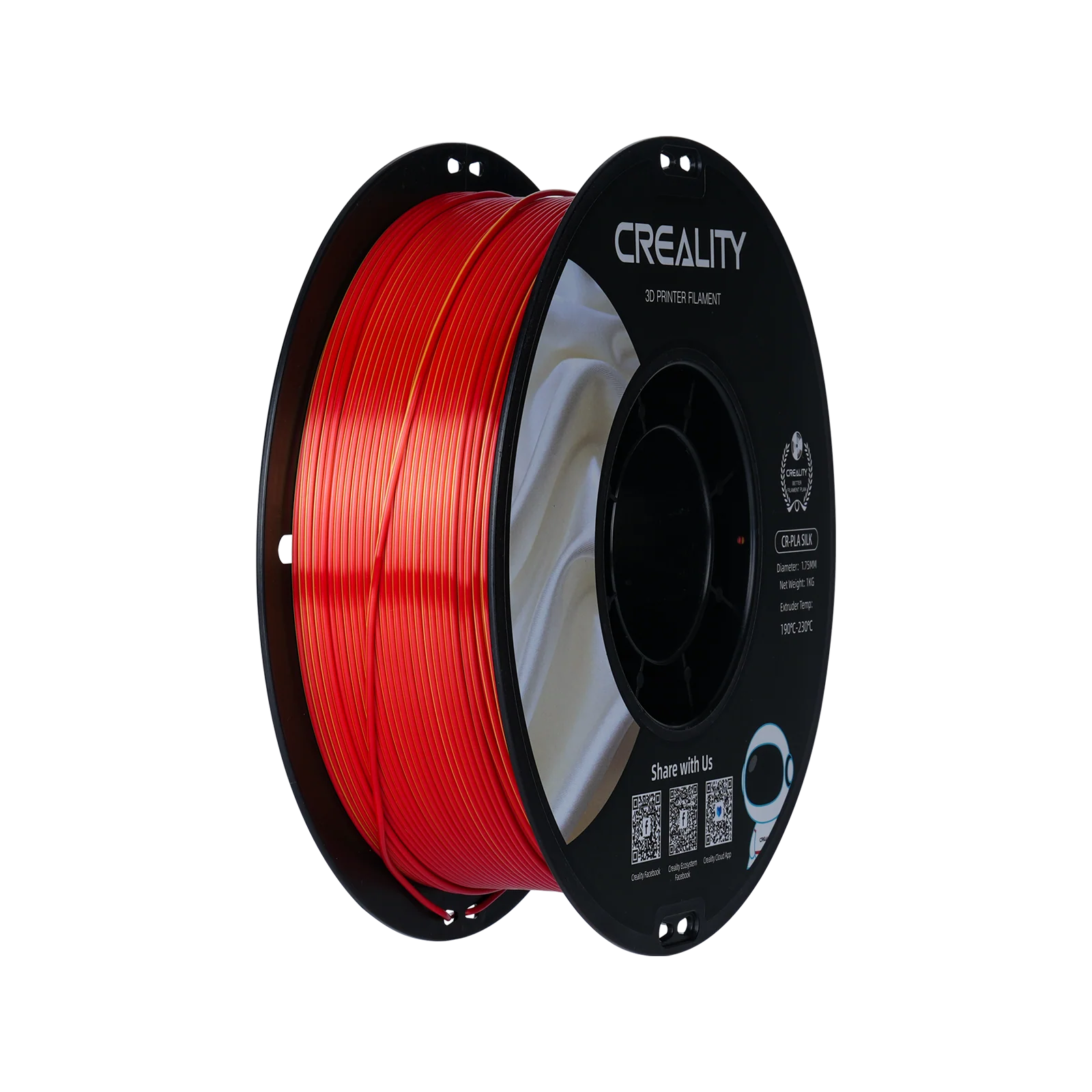 CR-Silk 1.75mm PLA 3D Printing Filament 1kg 17 CR-Silk 1.75mm PLA 3D Printing Filament 1kg