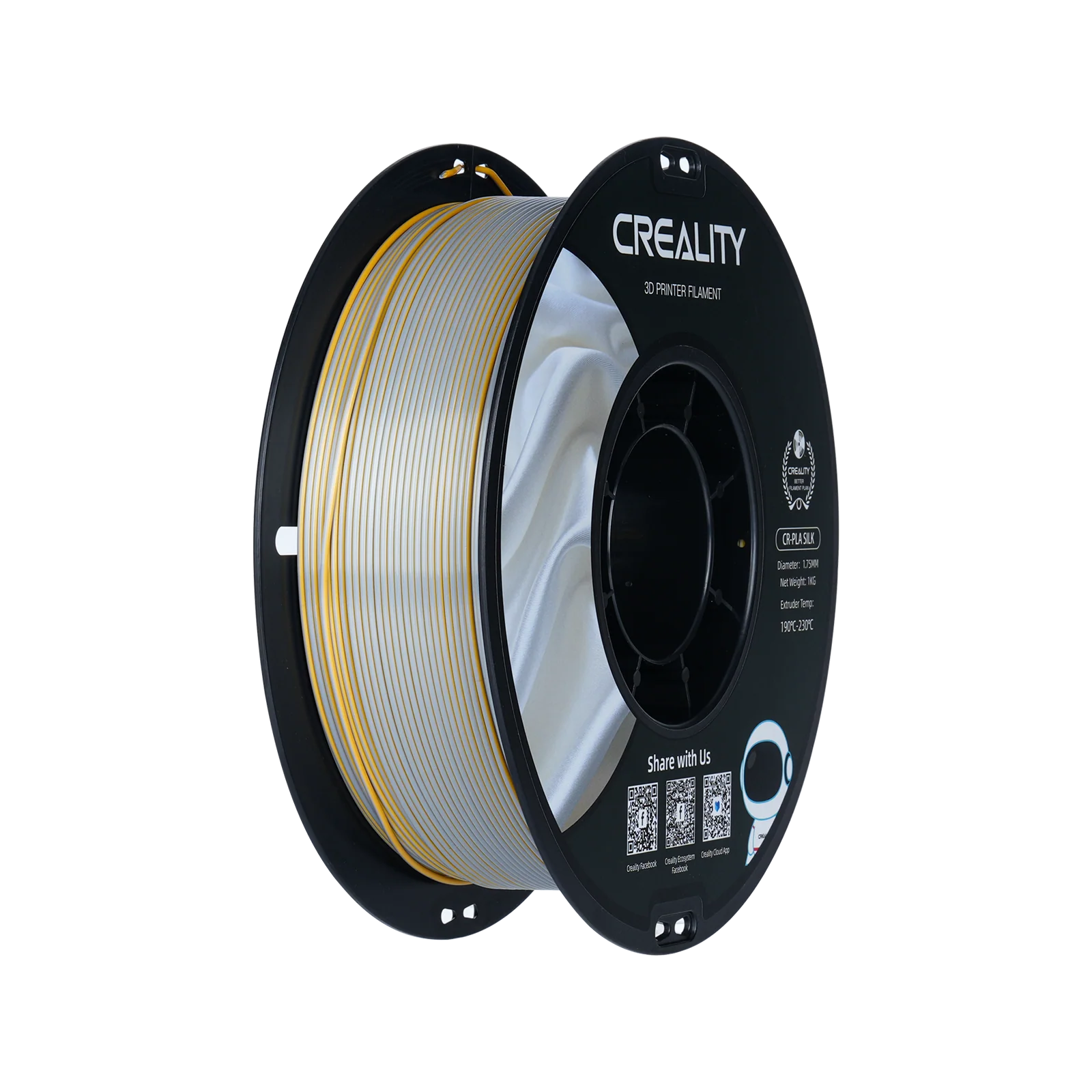 CR-Silk 1.75mm PLA 3D Printing Filament 1kg 19 CR-Silk 1.75mm PLA 3D Printing Filament 1kg