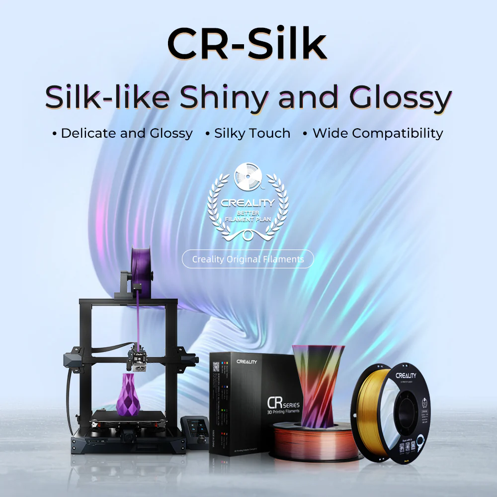 CR-Silk 1.75mm PLA 3D Printing Filament 1kg