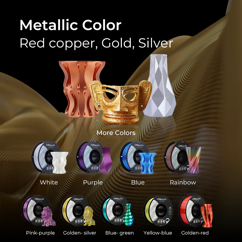 CR-Silk 1.75mm PLA 3D Printing Filament 1kg 7 CR-Silk 1.75mm PLA 3D Printing Filament 1kg