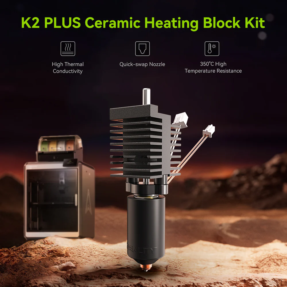 K2 Plus Ceramic Heating Block Kit