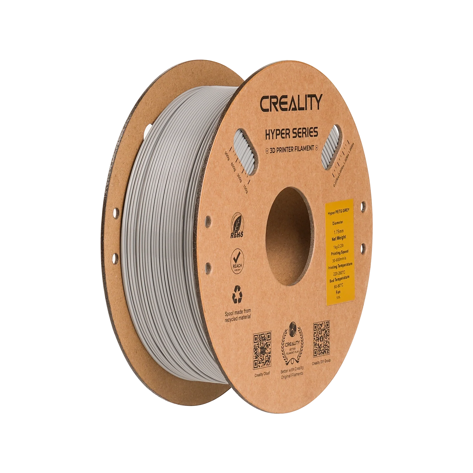 Hyper Series PETG 3D Printing Filament 1kg 12 Hyper Series PETG 3D Printing Filament 1kg