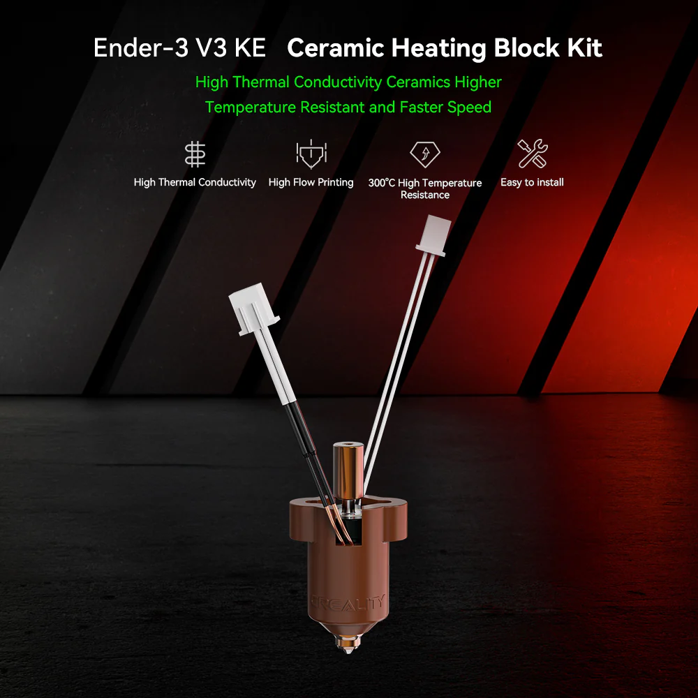 Ender-3 V3 KE Ceramic Heating Block Kit