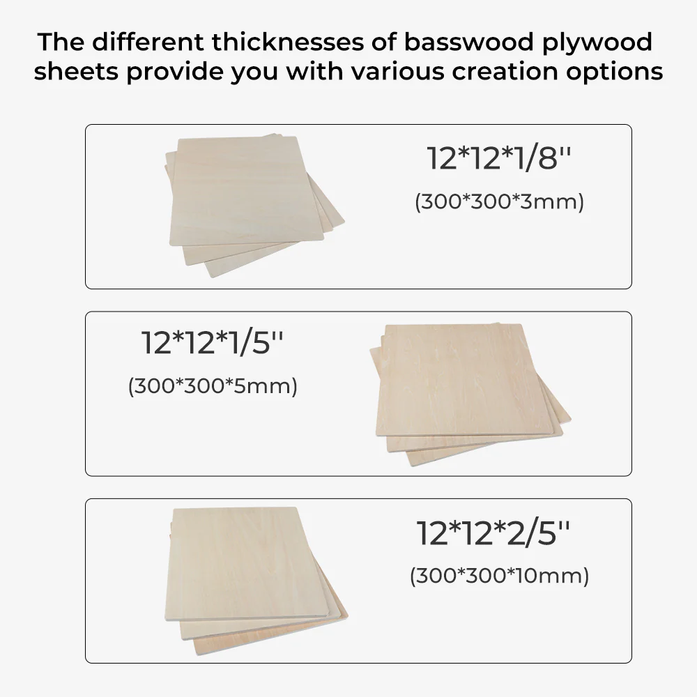 Falcon Series Basswood Plywood Sheets 3 Falcon Series Basswood Plywood Sheets