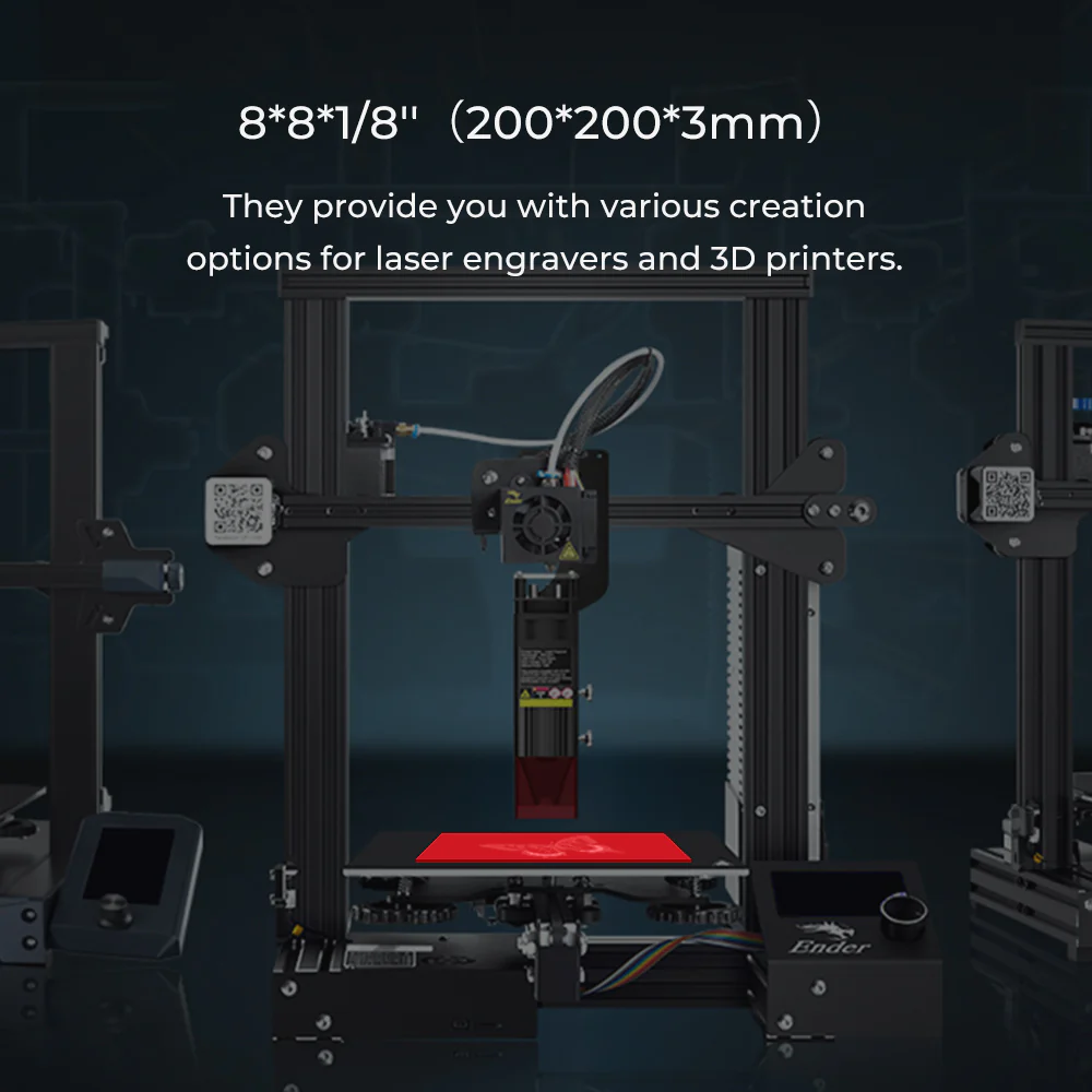 Falcon Series Three Colors Transparent Acrylic Sheets / 10 PCS