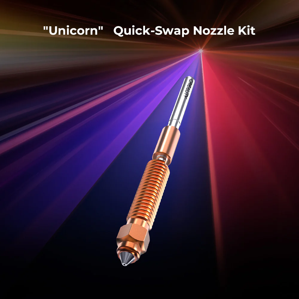 "Unicorn" Quick-Swap Nozzle Kit for K1C/Ender-3 V3/Ender-3 V3 Plus 3 "Unicorn" Quick-Swap Nozzle Kit for K1C/Ender-3 V3/Ender-3 V3 Plus