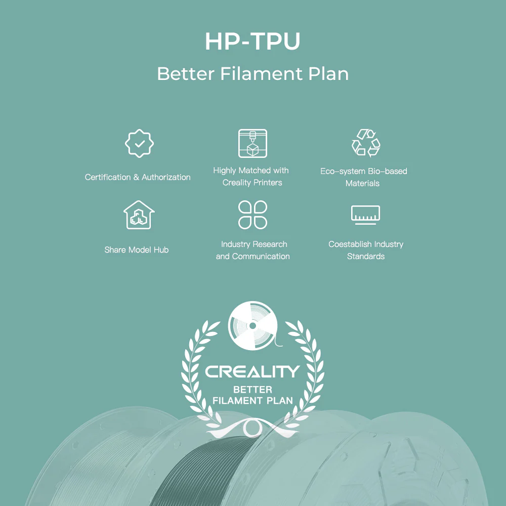 HP-TPU 3D Printer Filament 1.75mm 1kg