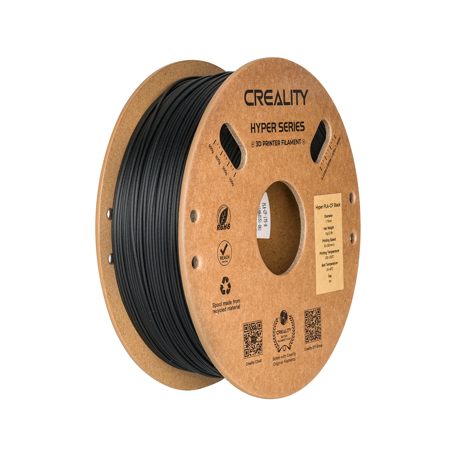 Hyper Series PLA Carbon Fibre 3D Printing Filament 1kg
