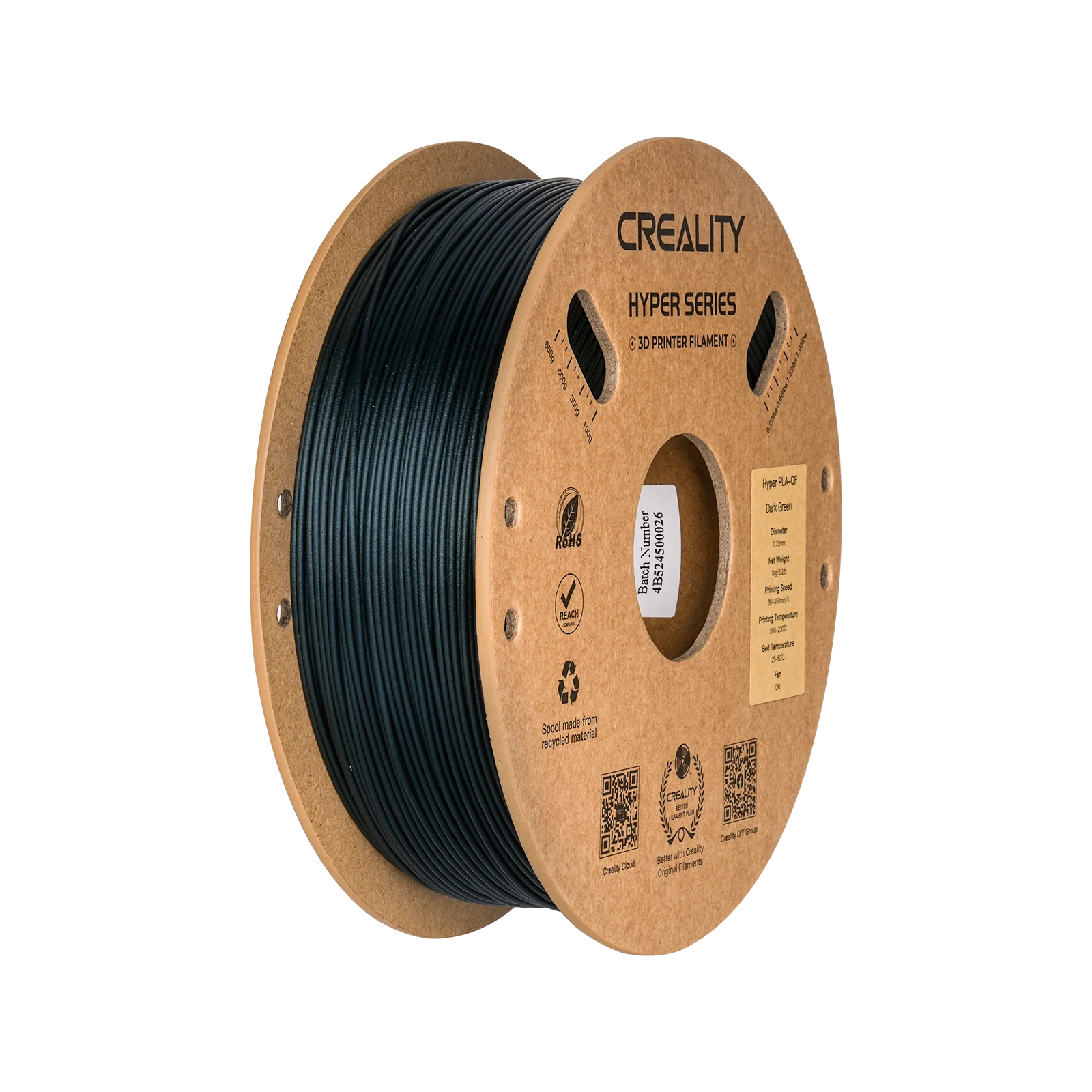 Hyper Series PLA Carbon Fibre 3D Printing Filament 1kg 15 Hyper Series PLA Carbon Fibre 3D Printing Filament 1kg