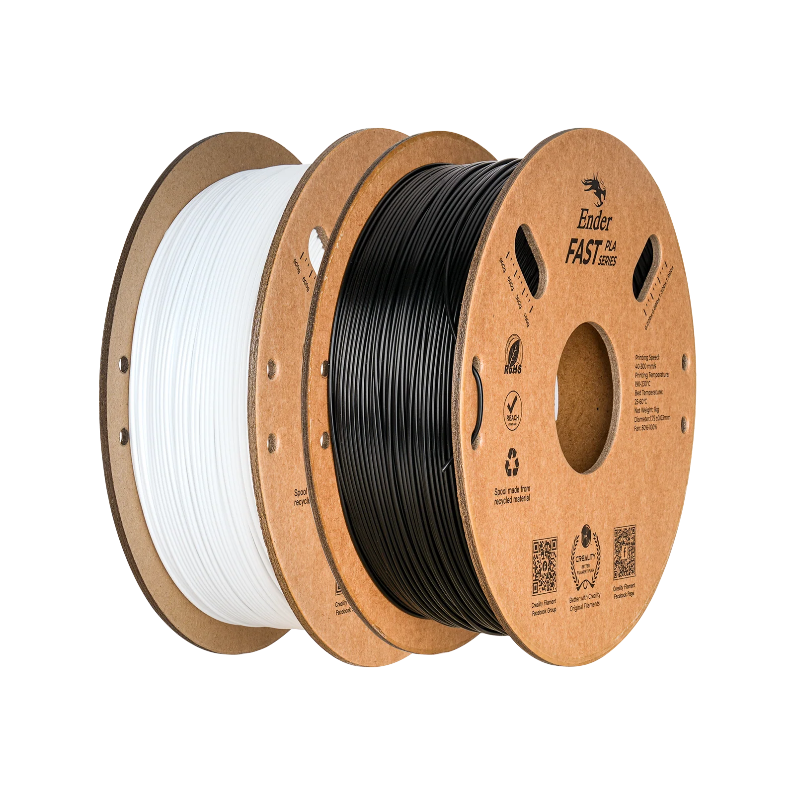 Ender Fast 1.75mm PLA 3D Printing Filament Pack 2KG
