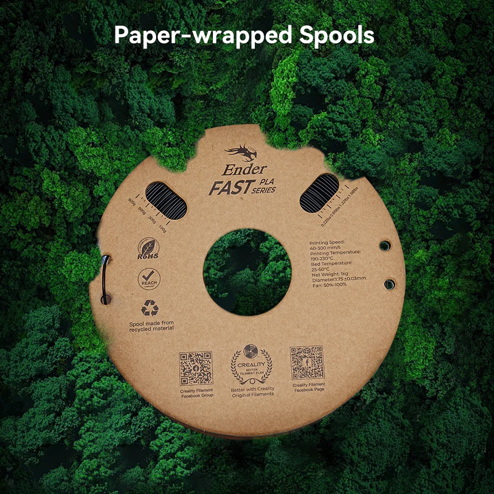 Ender Fast 1.75mm PLA 3D Printing Filament Pack 2KG 7 Ender Fast 1.75mm PLA 3D Printing Filament Pack 2KG