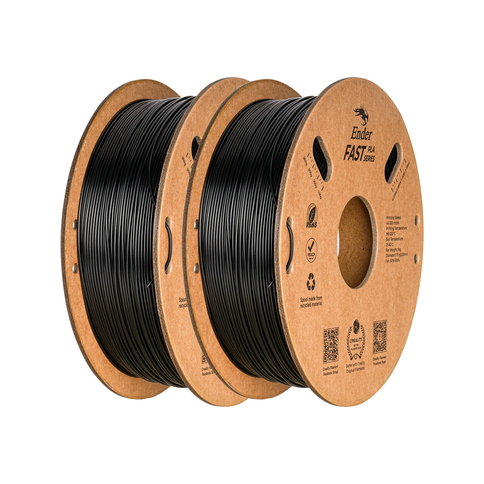 Ender Fast 1.75mm PLA 3D Printing Filament Pack 2KG 8 Ender Fast 1.75mm PLA 3D Printing Filament Pack 2KG