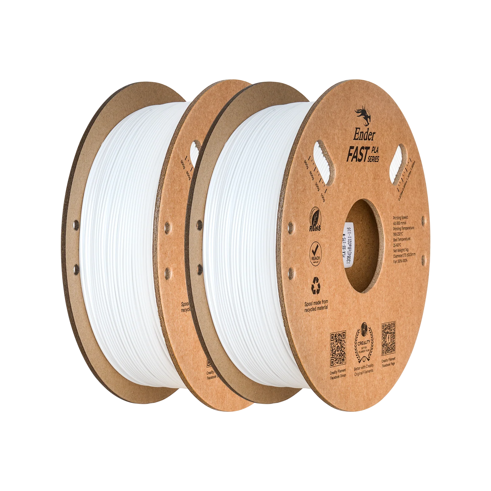 Ender Fast 1.75mm PLA 3D Printing Filament Pack 2KG 9 Ender Fast 1.75mm PLA 3D Printing Filament Pack 2KG