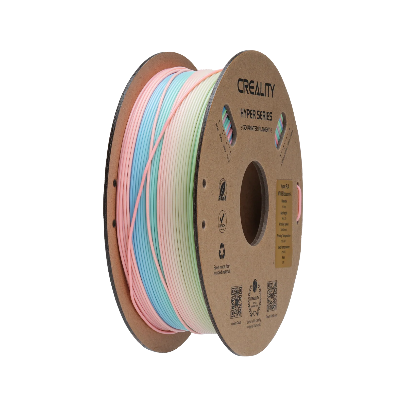 Hyper Rainbow PLA 3D Printing Filament 1kg