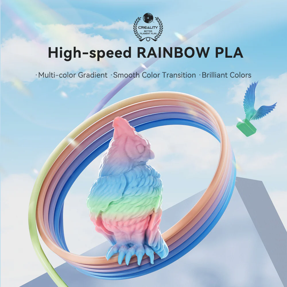 Hyper Rainbow PLA 3D Printing Filament 1kg