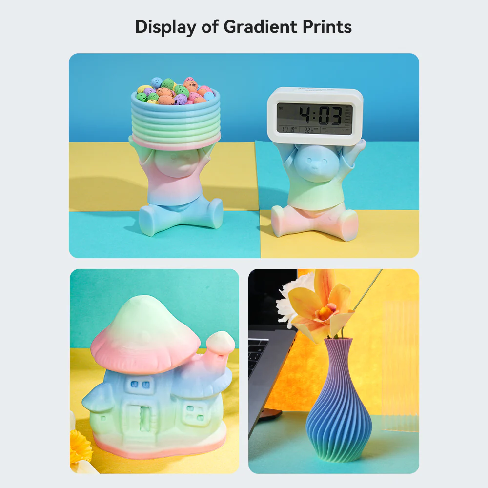 Hyper Rainbow PLA 3D Printing Filament 1kg 7 Hyper Rainbow PLA 3D Printing Filament 1kg