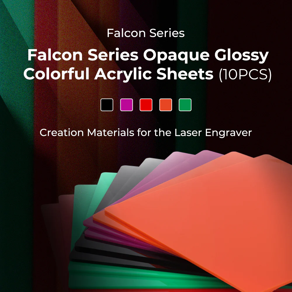 Falcon Series Opaque Glossy Colorful Acrylic Sheets(10pcs) 3 Falcon Series Opaque Glossy Colorful Acrylic Sheets(10pcs)