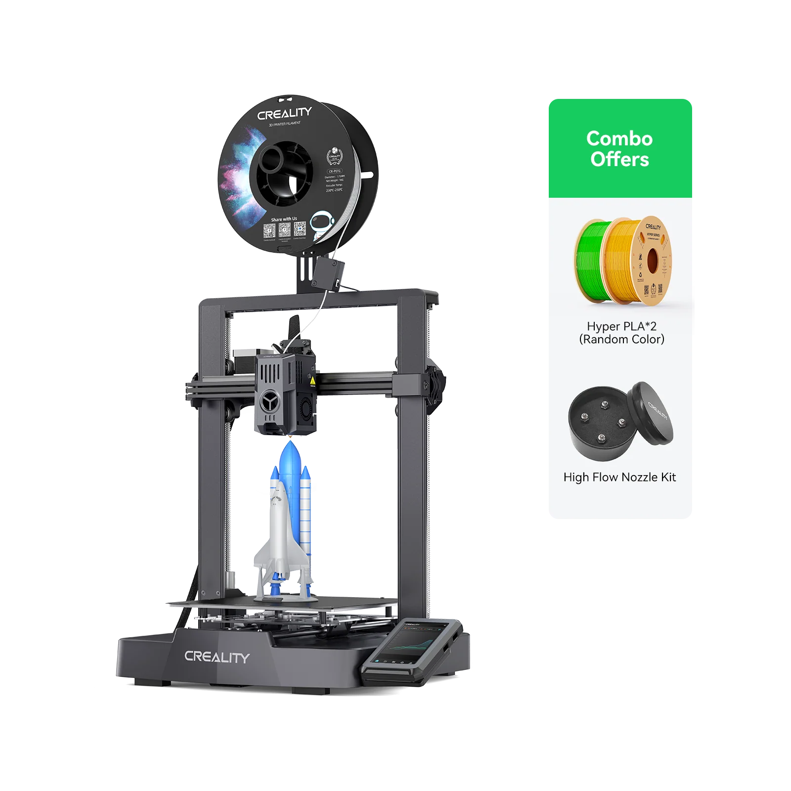 Ender-3 V3 KE +Hyper PLA*2+High Flow Nozzle Kit