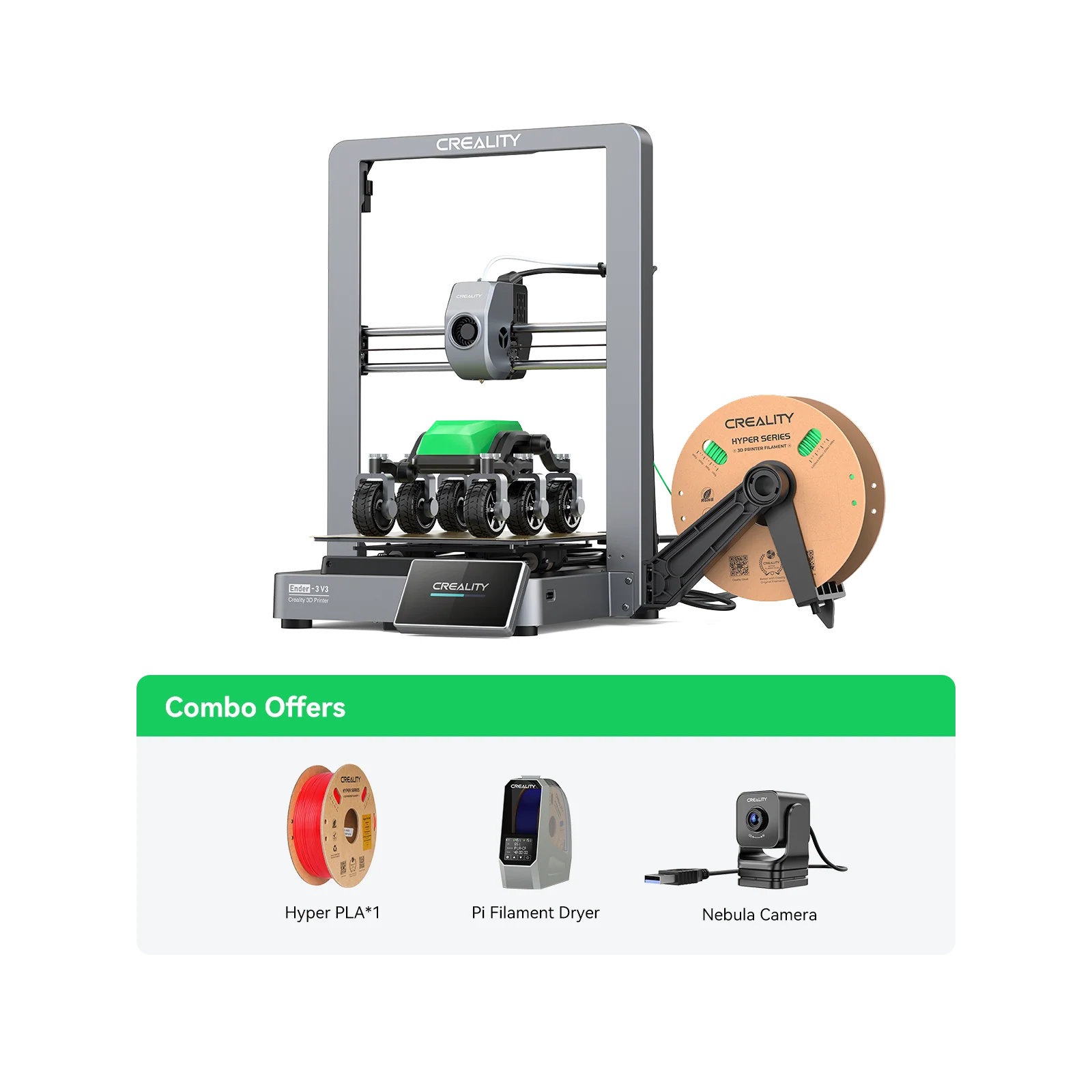 Ender-3 V3+Hyper PLA*1+Space Pi Filament Dryer+Nebula Camera